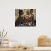 geneeskunde, dokter met jongen en moeder poster (Keuken)