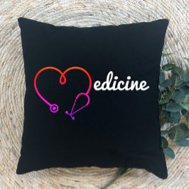 Geneeskunde hart stethoscoop medisch arts cadeau kussen
