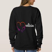 Geneeskunde hart stethoscoop medisch arts cadeau trui (Achterkant)