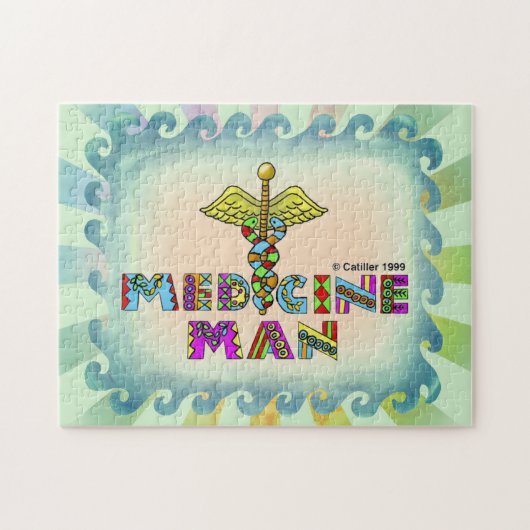 Geneeskunde man puzzel (Horizontaal)