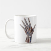  geneeskunde, menselijke anatomiehandschoenen koffiemok (Links)