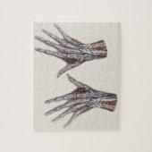  geneeskunde, menselijke anatomiehandschoenen legpuzzel (Verticaal)