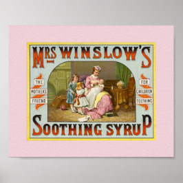 geneeskunde mevrouw Winslow's 1845 Poster