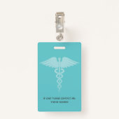 Geneeskunde Operatiekamer Verpleegkundige Foto-ID Badge (Achterkant met clip)