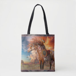 Geneeskunde Paard w/border Canvas tas