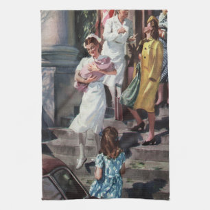  geneeskunde, verpleegkundige bij pasgeboren Baby  Theedoek