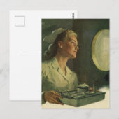  geneeskunde, verpleegkundige met medische hulpmid briefkaart (Voorkant / Achterkant)