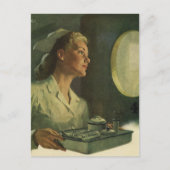  geneeskunde, verpleegkundige met medische hulpmid briefkaart (Voorkant)