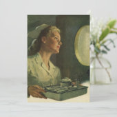  geneeskunde, verpleegkundige met medische hulpmid kaart (Staand voorkant)