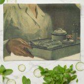  geneeskunde, verpleegkundige met medische hulpmid theedoek (Gevouwen)