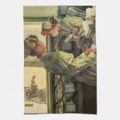  geneeskunde, verpleegkundigen met pasgeboren Baby Theedoek (Verticaal)