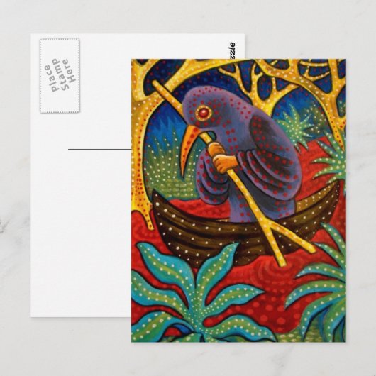 geneeskunde vogel briefkaart (Voorkant / Achterkant)