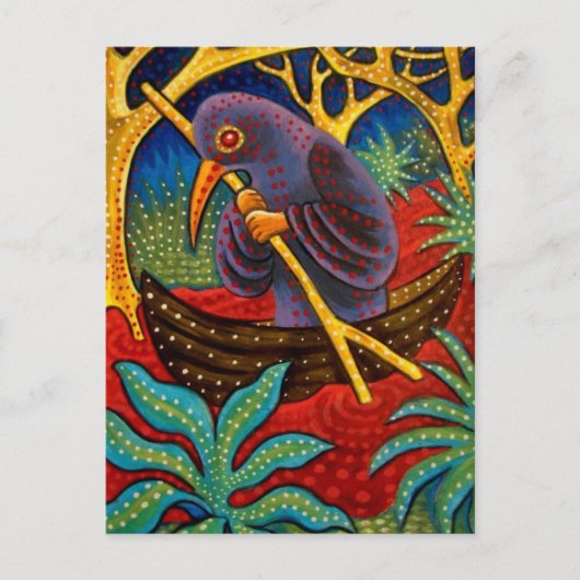 geneeskunde vogel briefkaart (Voorkant)