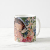 geneeskunde, vrolijke verpleegkunde in uniform koffiemok (Voorkant rechts)