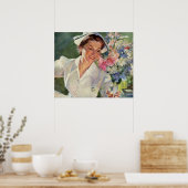  geneeskunde, vrolijke verpleegkunde in uniform poster (Keuken)