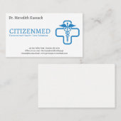 geneeskunde | Ziekenhuiskliniek Logo Visitekaartje (Voorkant / Achterkant)