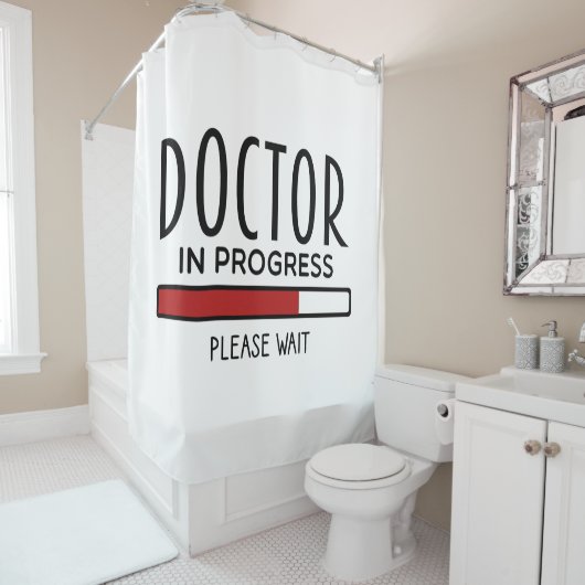 Geneeskundestudent Dokter in Opleiding Douchegordijn (In situ)