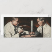  geneesmiddel, arts die een zieke patiënt onderzoe kaart (Voorkant / Achterkant)