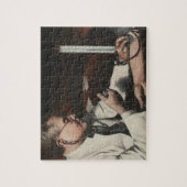  geneesmiddel, arts die een zieke patiënt onderzoe legpuzzel (Verticaal)