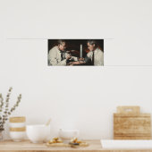  geneesmiddel, arts die een zieke patiënt onderzoe poster (Keuken)