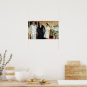  geneesmiddel, arts en verpleegkundige met patiënt poster (Keuken)