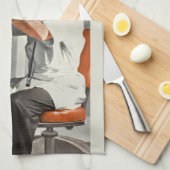  geneesmiddel, arts met patiënte theedoek (Quarter Fold)