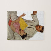  geneesmiddel, arts met Vrouw patiënt Legpuzzel (Horizontaal)