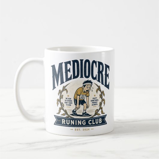 Geneesmiddel Hardloopclub Grappig Hardloper Cadeau Koffiemok (Links)