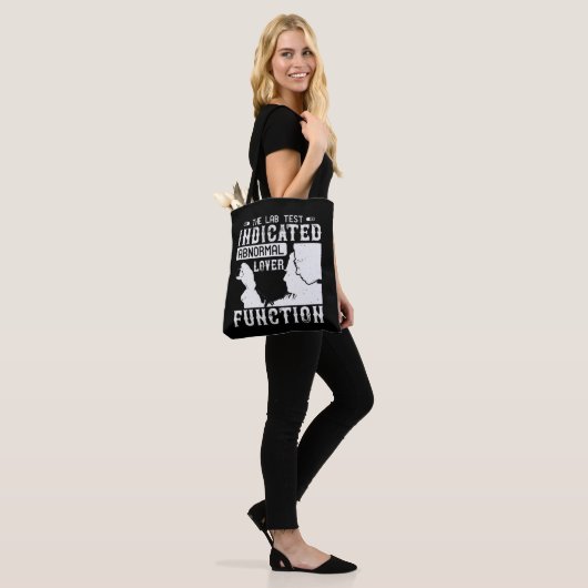 Geneesmiddel - Laboratoriumtest Shows Abnormale Lo Tote Bag (Op model)