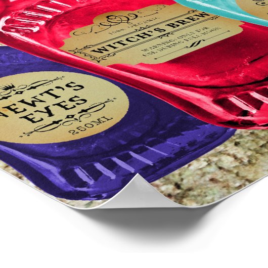 Geneesmiddel Man Magische Potie Apothecaire Tonic  Poster (Hoek)