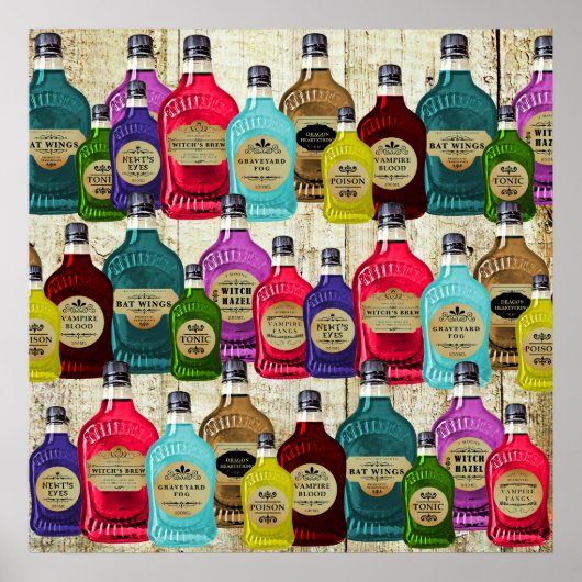 Geneesmiddel Man Magische Potie Apothecaire Tonic  Poster (Voorkant)