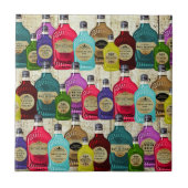 Geneesmiddel Man Magische Potie Apothecaire Tonic  Tegeltje (Voorkant)