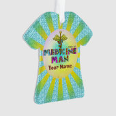 Geneesmiddel man medische scrubs ornament (voorkant)