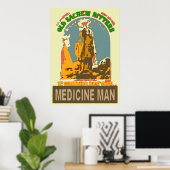 Geneesmiddel Man Tonic Poster (Thuiskantoor)