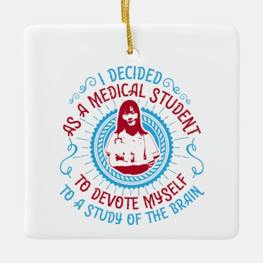 Geneesmiddel - Medische Studies Brain Keramisch Ornament (Voorkant)
