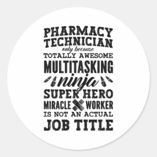 Geneesmiddel op medisch gebied ronde sticker