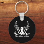 Geneesmiddel Overdosering Bewustmaking Paars Weg Sleutelhanger (Achterkant)