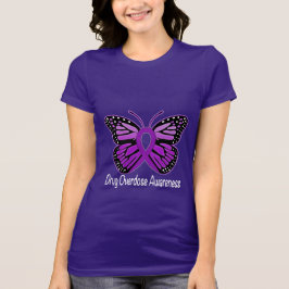 Geneesmiddel overdosering met butterfly Awareness T-shirt