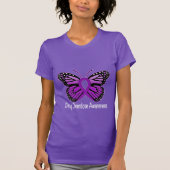 Geneesmiddel overdosering met butterfly Awareness  T-shirt (Voorkant)
