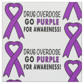 Geneesmiddel Overdosering: Paarse bewustmakingslin Stof (Close Up)