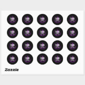Geneesmiddel overdosering Voorlichting augustus Ov Ronde Sticker (Vel)