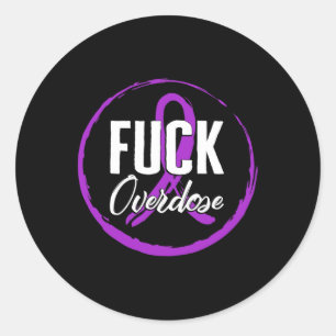 Geneesmiddel overdosering Voorlichting augustus Ov Ronde Sticker