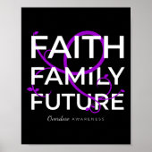 Geneesmiddel Overdosis Awareness Paarse Lintgeloof Poster (Voorkant)