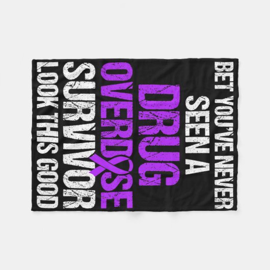 Geneesmiddel Overdosis Bewustzijn Overlevende stri Fleece Deken (Voorkant (Horizontaal))