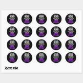 Geneesmiddel Overdosis Bewustzijn Overlevende stri Ronde Sticker (Vel)