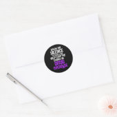Geneesmiddel Overdosis Bewustzijn Overlevende stri Ronde Sticker (Envelop)