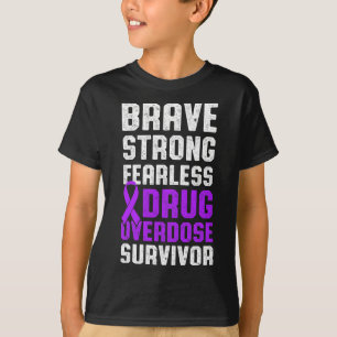 Geneesmiddel Overdosis Bewustzijn Overlevende stri T-shirt