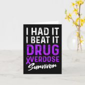 Geneesmiddel Overdosis Bewustzijn Warrior Survivor Kaart (Gele Bloem)