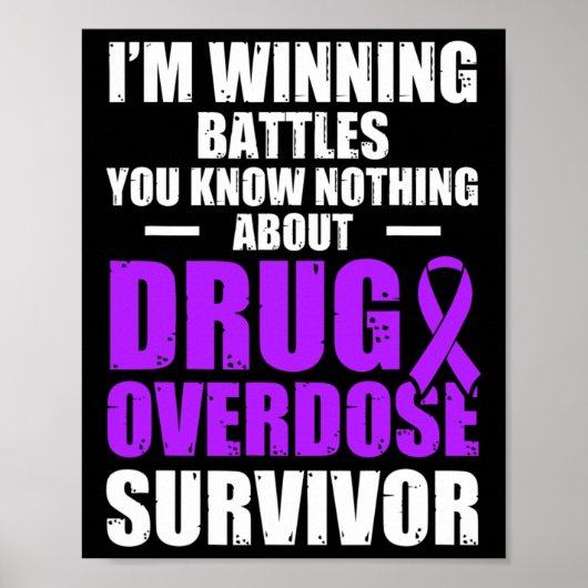 Geneesmiddel Overdosis Bewustzijn Warrior Survivor Poster (Voorkant)