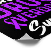 Geneesmiddel Overdosis Bewustzijn Warrior Survivor Poster (Hoek)